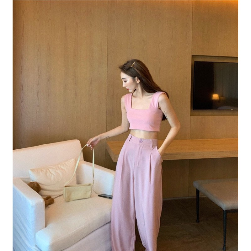 Quần nữ dáng dài YSUN, quần phom suông phong cách culottes D005
