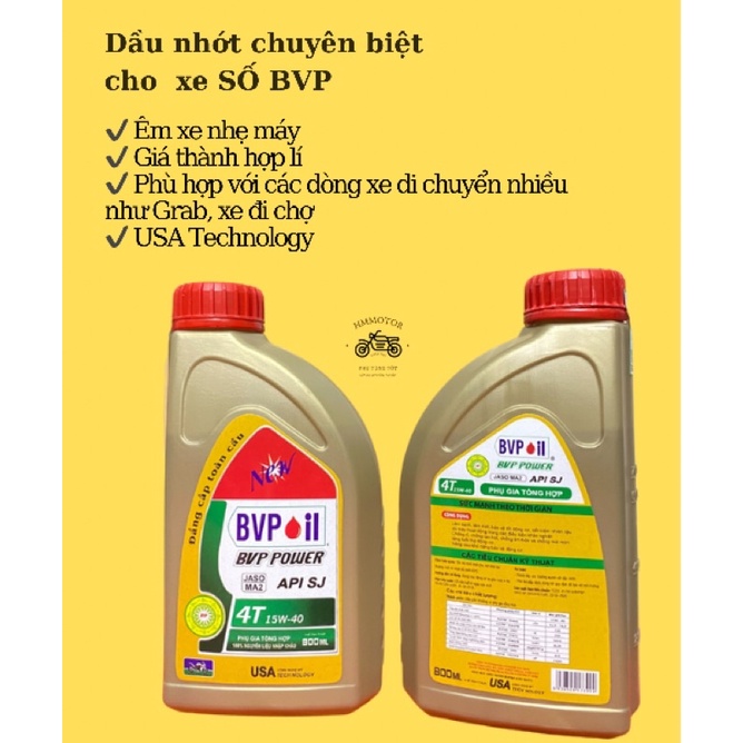 Dầu Nhớt BVP 15-40 cho xe số [ Công nghệ USA)