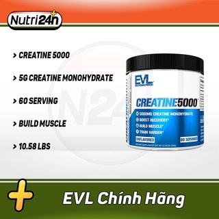 Thực Phẩm Bổ Sung EVL CREATINE 5000 300gr 60 lần dùng Giúp Tăng Sức Mạnh Cơ Bắp Và Pump Cơ