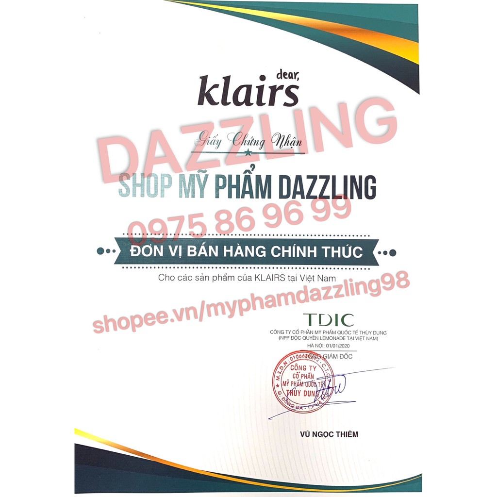 Nước Hoa Hồng Klairs Supple Preparation Unscented Toner 180ml + Bông Jomi 120 Miếng | BigBuy360 - bigbuy360.vn