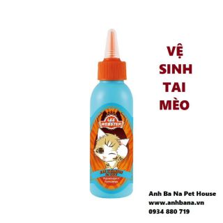 Vệ sinh tai cho mèo Lee&Webster