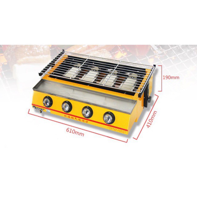 [hình ảnh thật] Bếp nướng BBQ bằng gas 4 đầu đốt K233 ETON