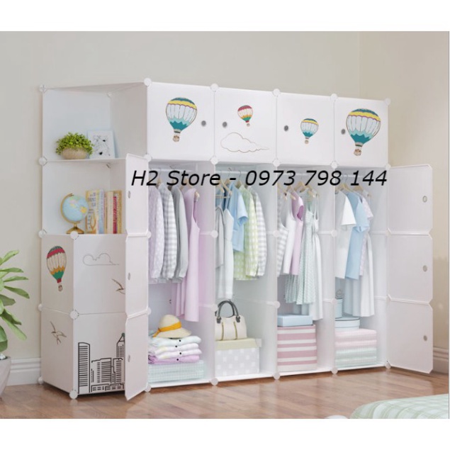 TỦ NHỰA GHÉP 20 Ô ( GỒM 2 KỆ GÓC) CỬA KHINH KHÍ CẦU ĐỂ ĐỒ ĐA NĂNG THÔNG MINH sâu 47cm