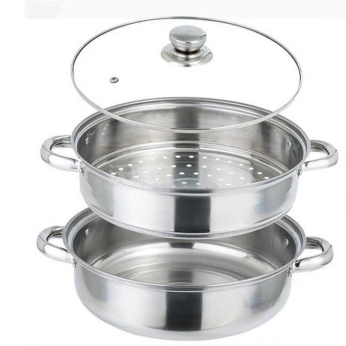 [Xả Kho]Nồi hấp inox 2 tầng POT size 28cm