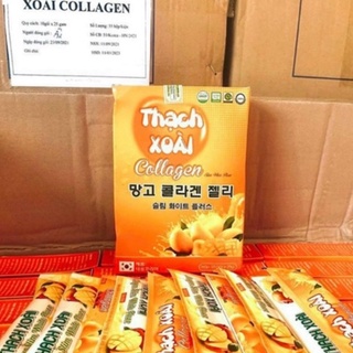 Thạch Xoài Collagen, giảm cân hàng chuẩn (hộp 10 gói)