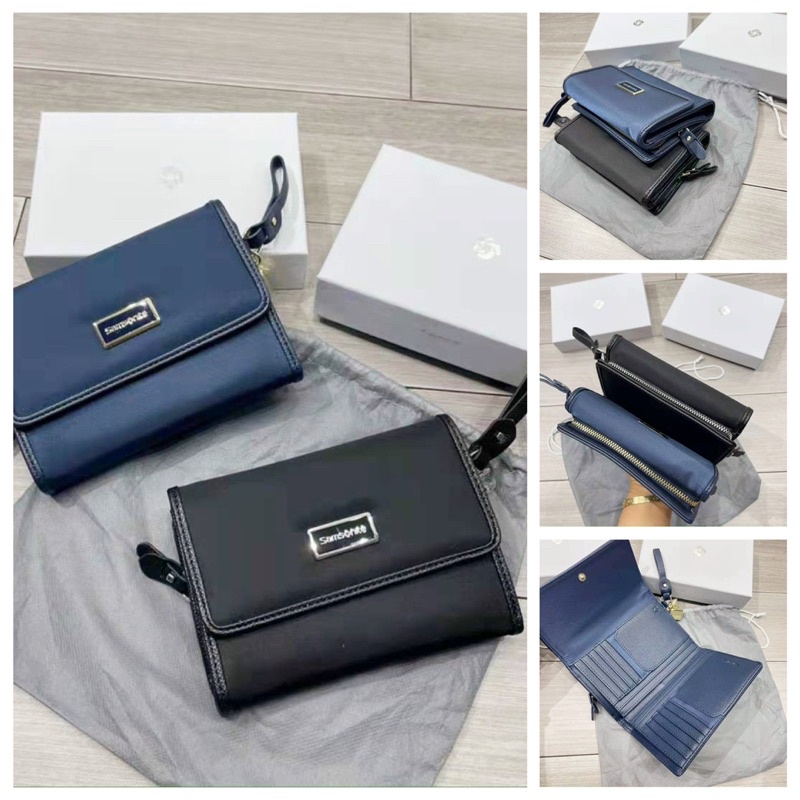 - Ví Sam.so.nitte gập mini 2 màu-lỗi viền da