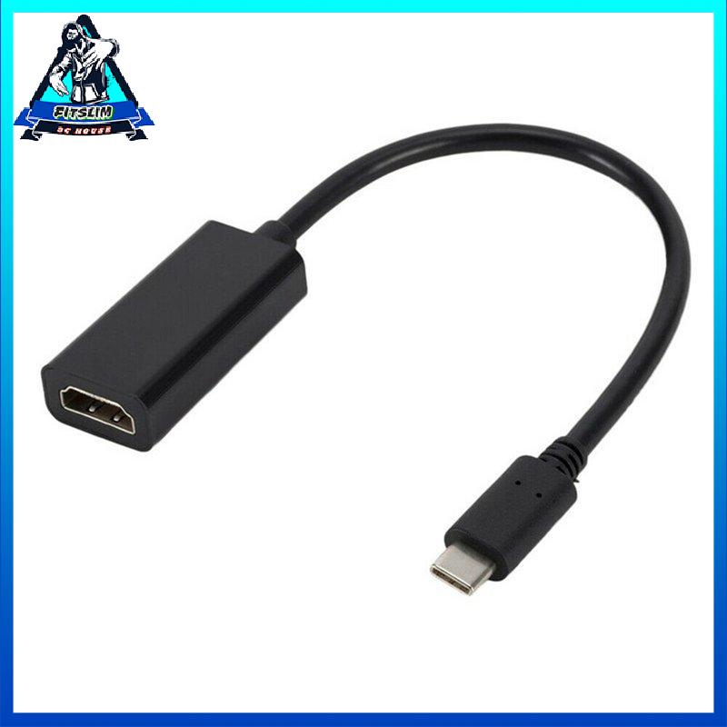 [Fitslim] USB C To HDMI-Compatible Adapter 4K 60Hz Type C 3.1 Male To HDMI-Compatible