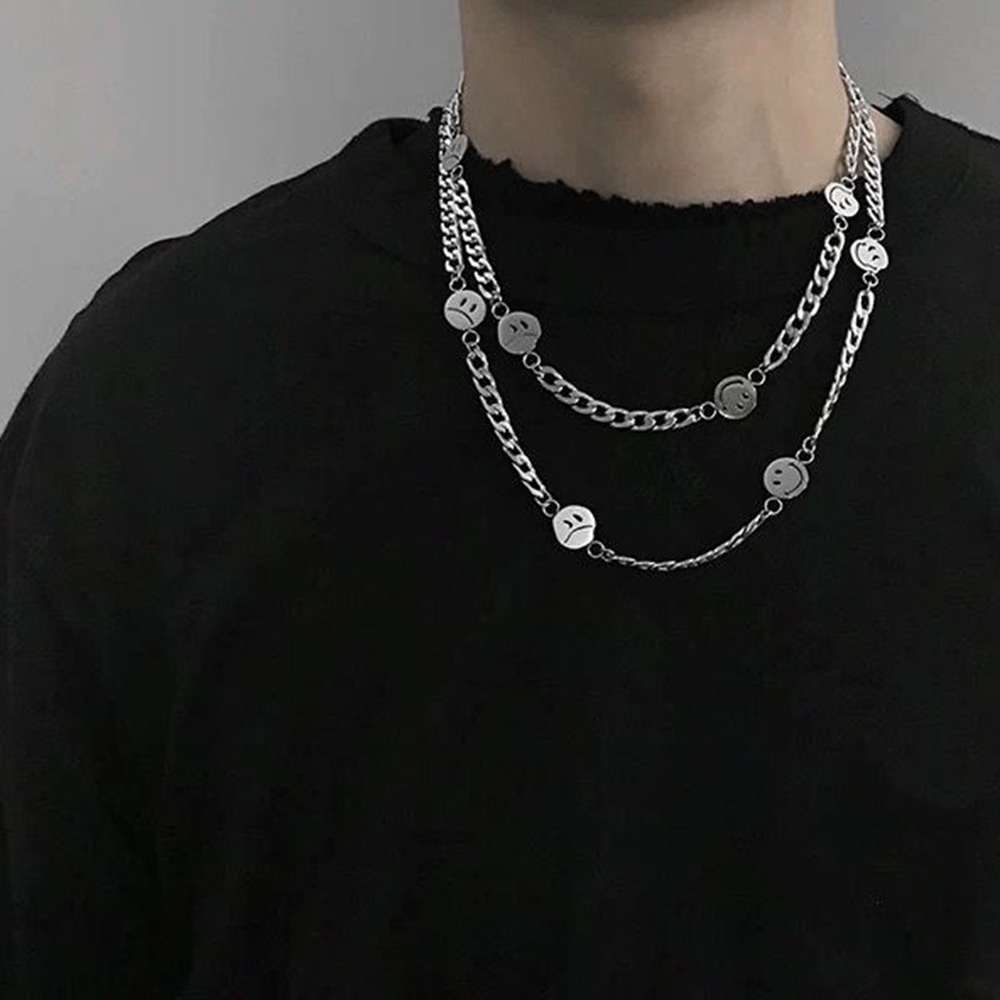 GETNOIVAS Dây chuyền hợp kim nhiều sợi mặt bươm bướm sành điệu phong cách Hàn Quốc cho nữ