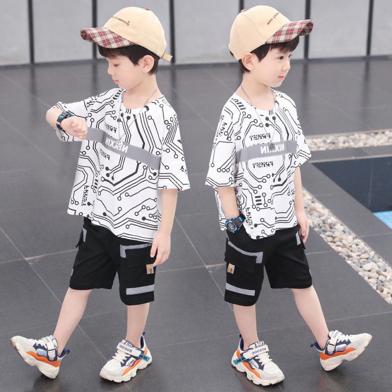 Set Áo Thun Tay Ngắn Phong Cách Mới Dành Cho Bé Trai 2022