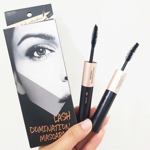 [Hàng chính hãng] Mascara 2in1 làm dài và cong mi Vacosi Natural Lash Domination Pro 10g