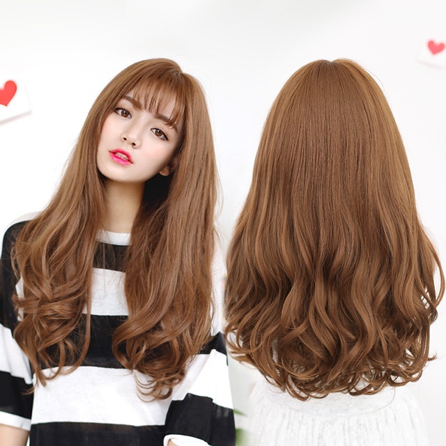 Tóc giả nữ ❤️ Freeship❤️ Tóc cả đầu xoăn 02