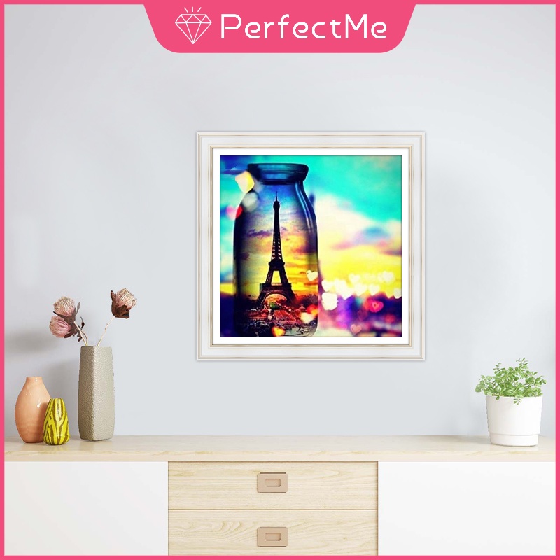 Bộ tranh đính đá 5d tự làm 30*30cm hình phong cảnh trang trí tường