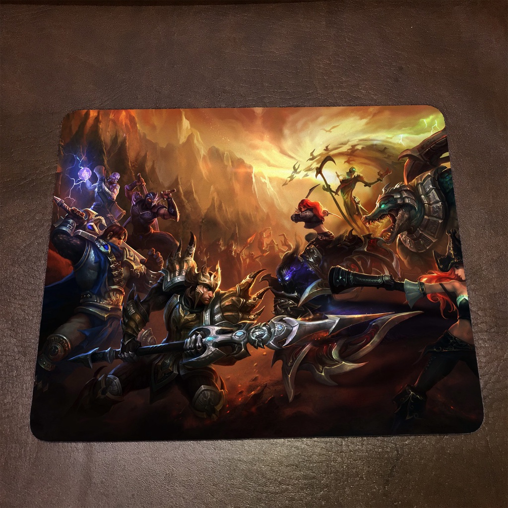 Lót chuột máy tính League of Legends JARVAN IV - Mẫu 1 Mousepad cao su êm ái, nhận in theo yêu cầu