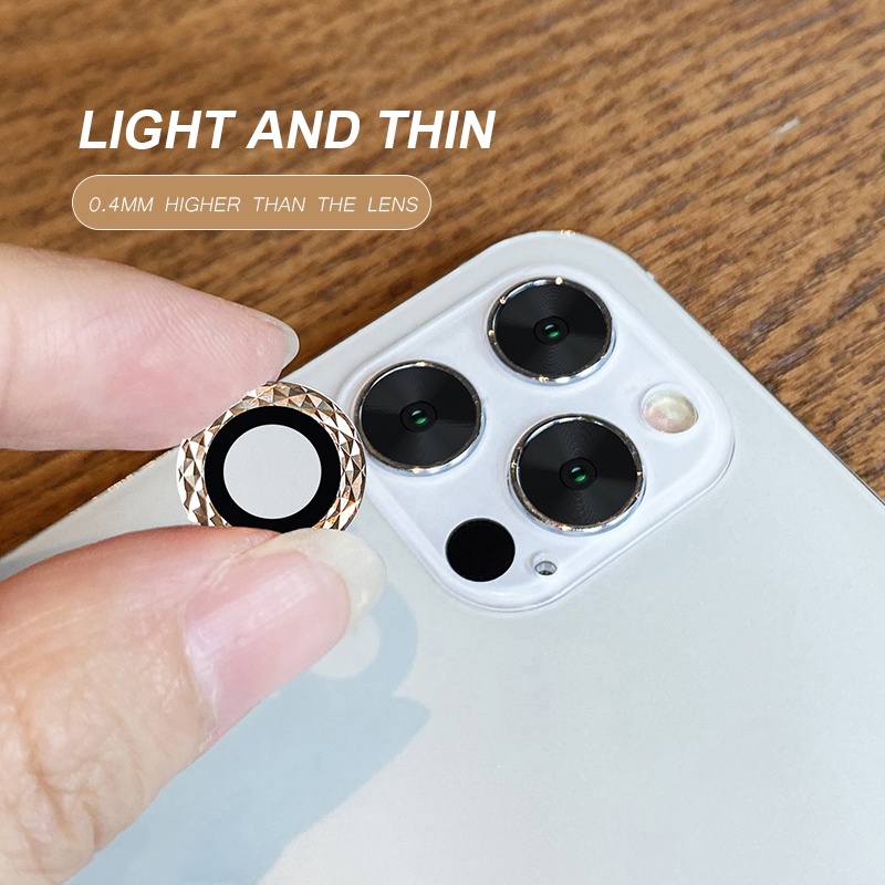 Miếng dán bảo vệ camera chống xước cho iPhone 13 Pro Max 12 11 PRO MAX MINI 12mini