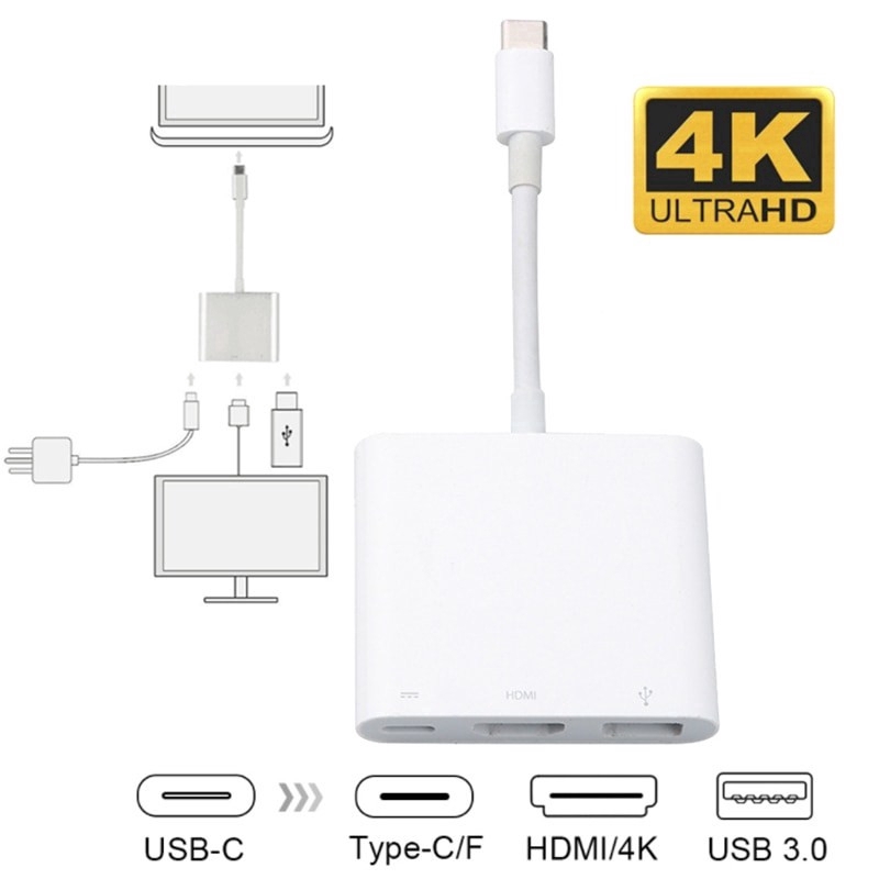 Adapter chuyển đổi USB-C sang HDMI USB 3.0 / HDMI / Type C