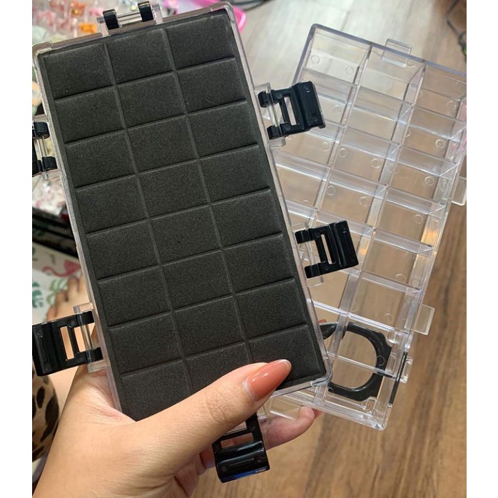 Khay nhựa đựng bột nail 24 ô