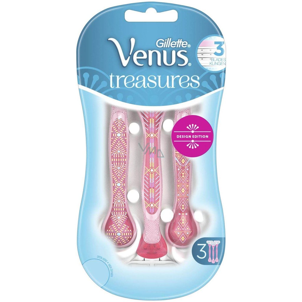 (Auth USA) Dao cạo Gillette Venus Treasures dành riêng cho phụ nữ (giá 1 cây)