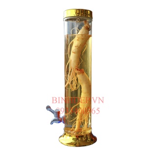 Bình ngâm rượu thuỷ tinh trụ 4.8 có vòi