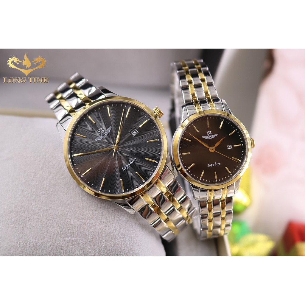 Đồng hồ đôi SRWATCH SG1076.1201TE - SL1076.1201TE mặt kính Sapphire chống trầy chống nước lịch lãm trẻ trung thanh lịch