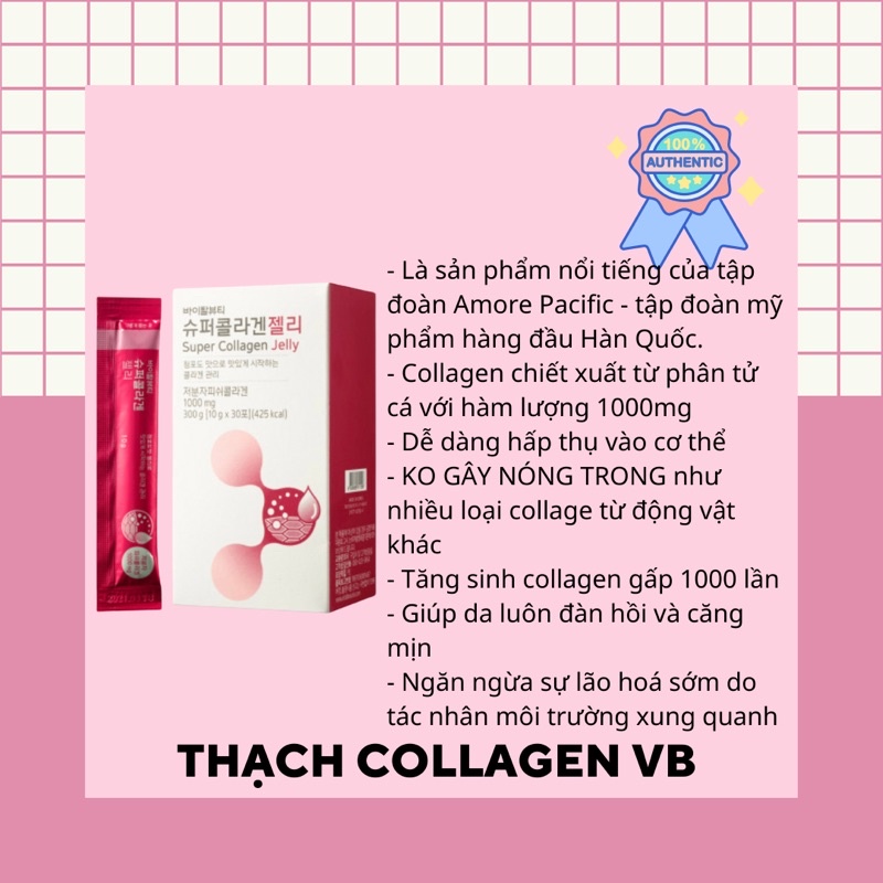 (CHÍNH HÃNG AMORE PACIFIC)THẠCH COLLAGEN VB CAO CẤP