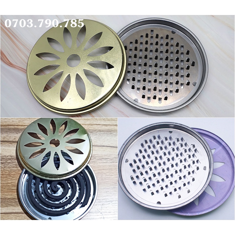 Hộp Sắt Đựng Nhang Muỗi Bọc Nhựa Mặt Lưng - Có Móc Treo