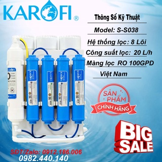 Máy lọc nước karofi slim s-s038 - hàng chính hãng