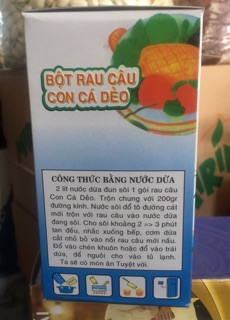  Bột rau câu cá dẻo