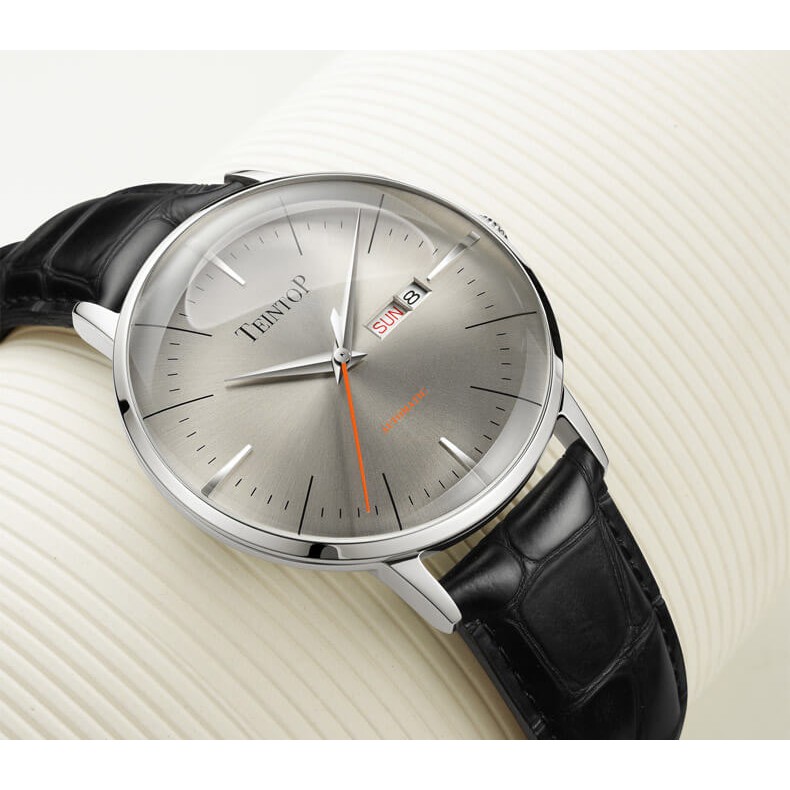 Đồng hồ nam chính hãng Teintop T7009-3 Kính sapphire ,chống xước,Chống nước,dây da máy cơ(Automatic),Bảo Hành 12 Tháng