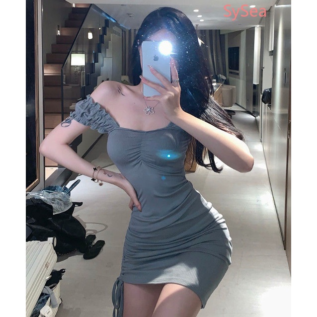 Đầm Ôm Body Màu Sắc Đơn Giản Quyến Rũ Cho Nữ