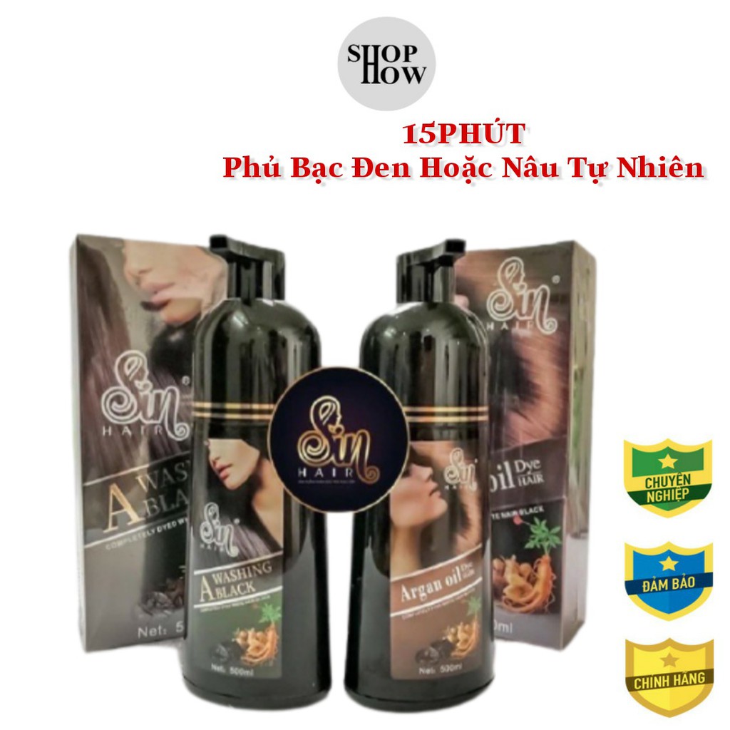 Dầu gội phủ bạc Sin Hair Nhật Bản 500ml | BigBuy360 - bigbuy360.vn