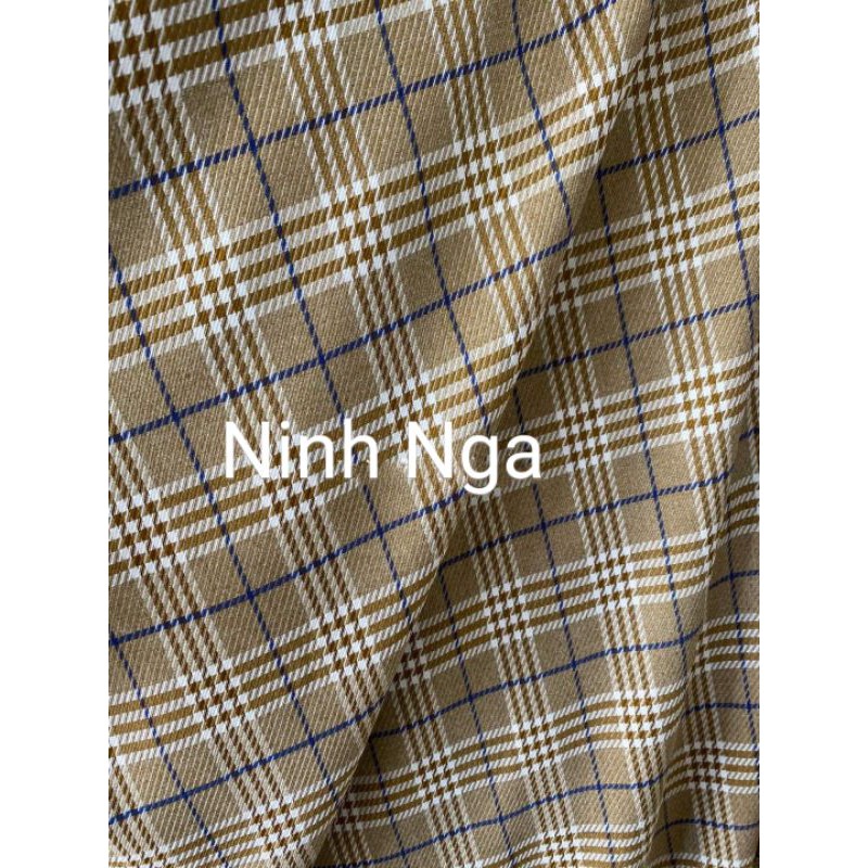 Vải dạ tex kẻ 2020