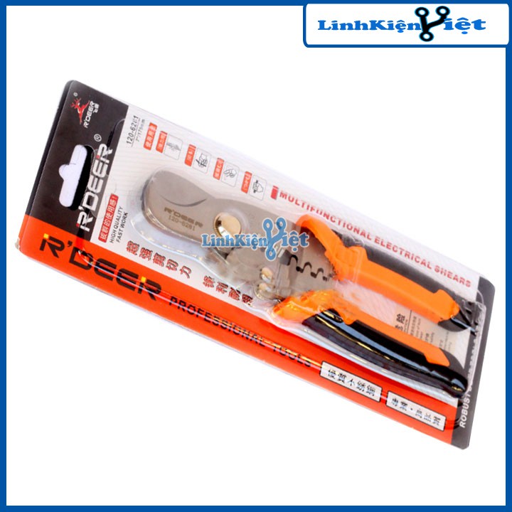 Kìm Đa Năng 3 Trong 1 R'DEER 120-8281 (Cắt-Tuốt-Bấm Cốt)