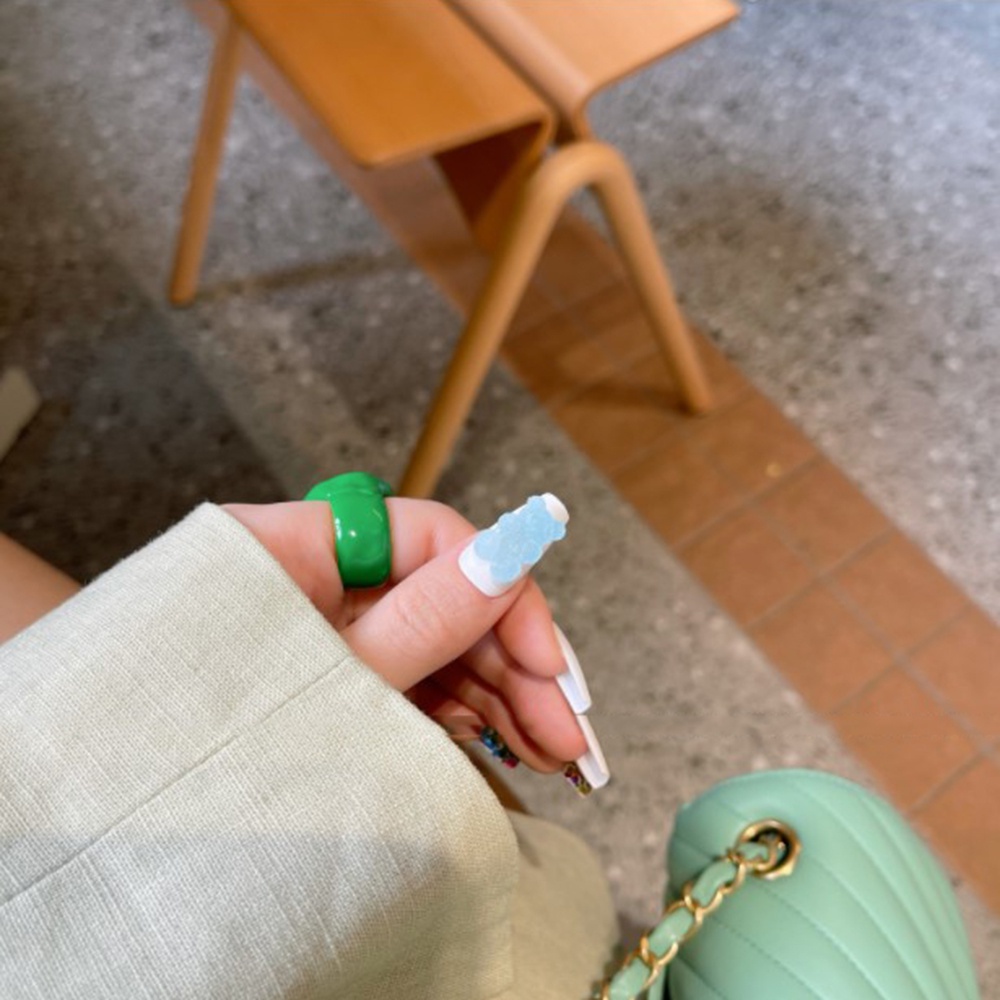 [Hàng mới về] Phụ kiện trang trí móng nghệ thuật tự làm thiết kế gấu hoạt hình 3D bằng gốm mềm dễ thương màu sắc hỗn hợp