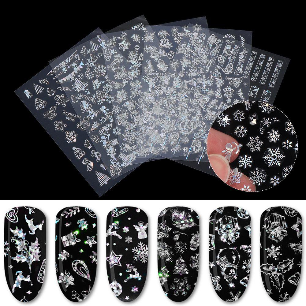 Miếng Dán Trang Trí Móng Tay Chủ Đề Giáng Sinh