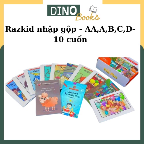 Razkid nhập gộp - AA,A,B,C,D.. - 10 cuốn- kèm file nghe và video.