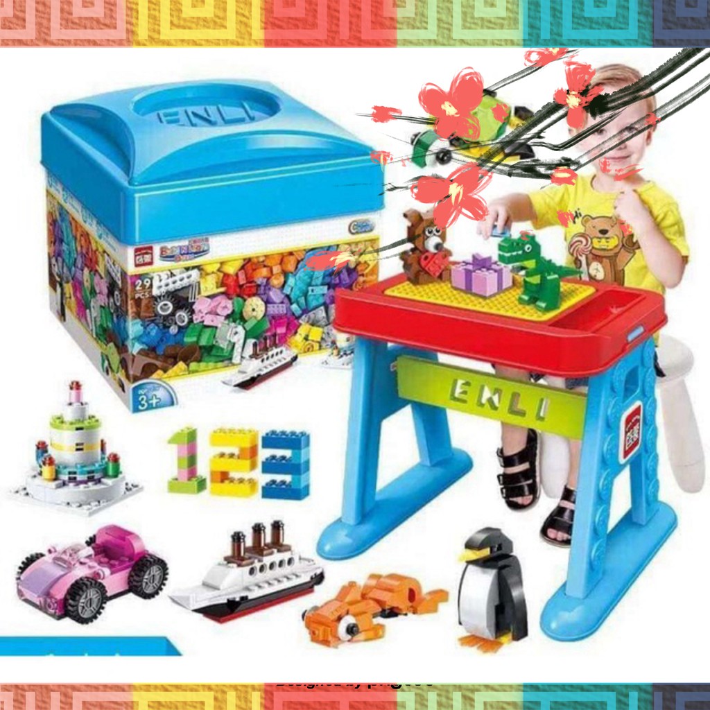 Bộ xếp hình kiểu lego sáng tạo 460 chi tiết