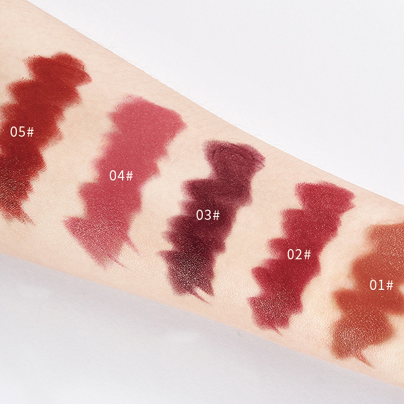 Set 5 Son Kem Lì Chống Nước Chống Dính Cốc Lâu Phai Chất Son Siêu Mượt Mà