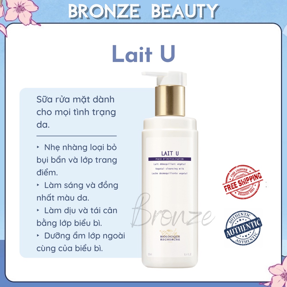 Sữa rửa mặt Lait U kháng khuẩn và làm sáng da - K03