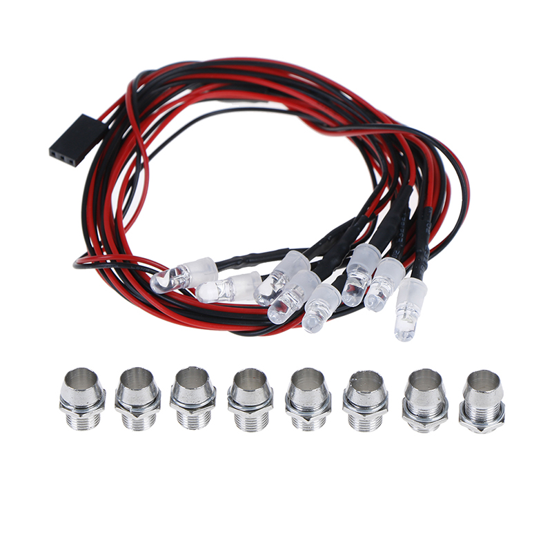 Dây Đèn Led 5mm 8-Bulb Cho Xe Hơi Điều Khiển Từ Xa Hsp RC