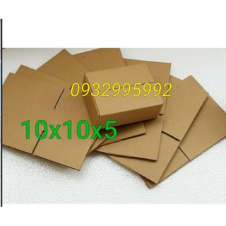 100 hộp carton size 10x10x5