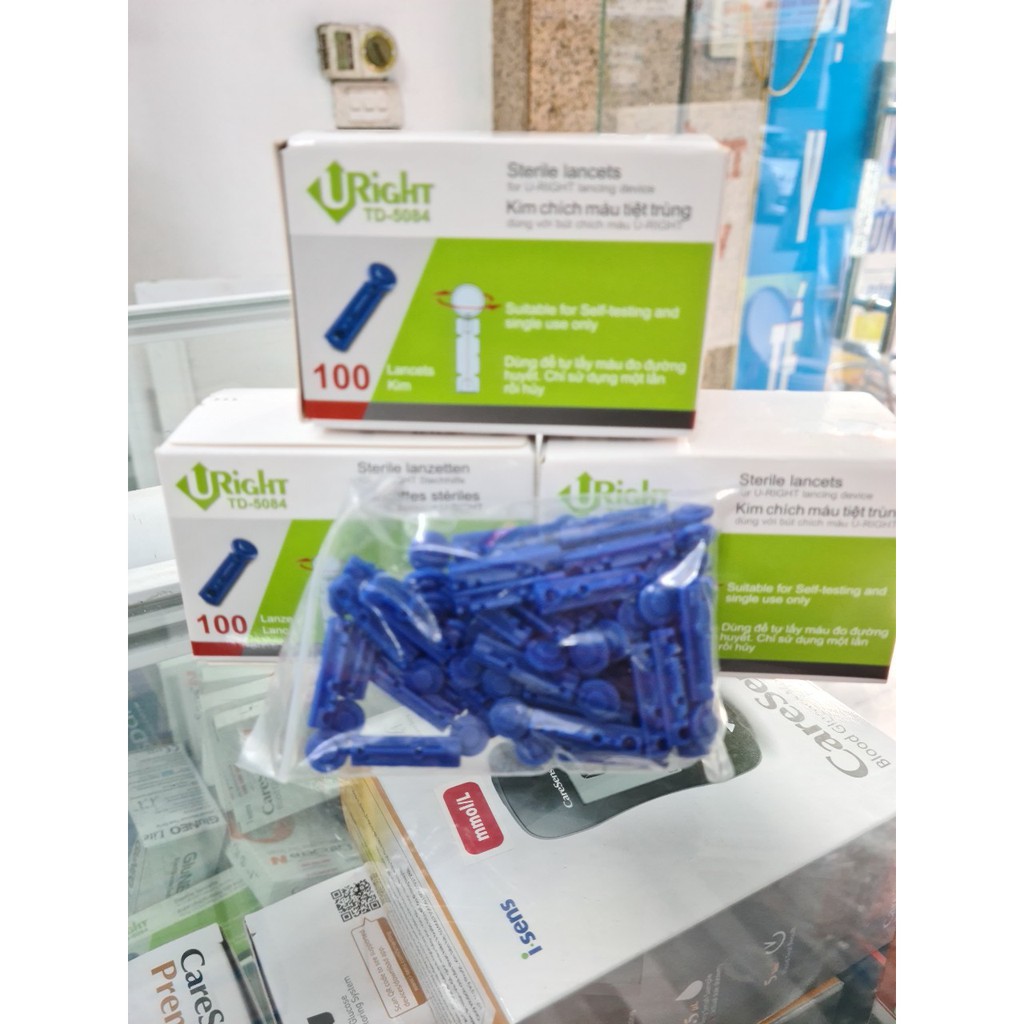 Hộp 100c Kim chích máu Uright