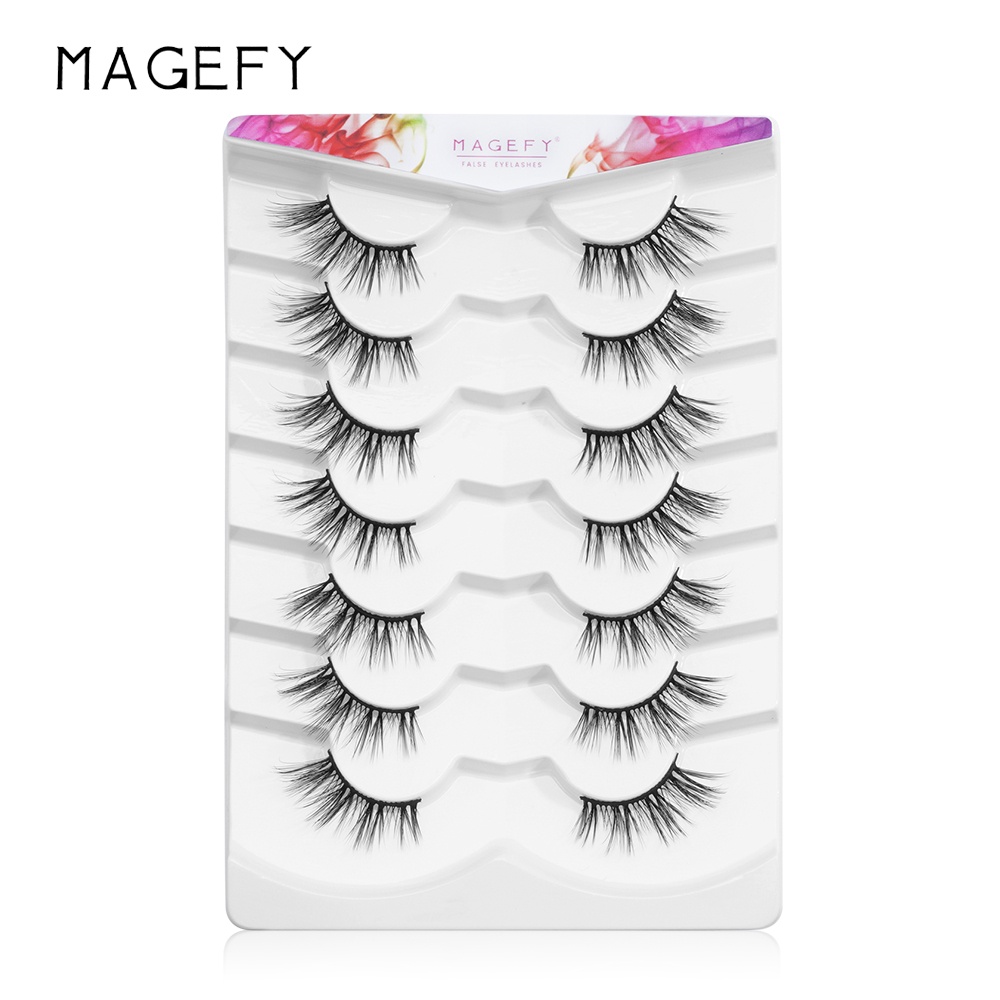 Set 7 cặp lông mi giả MAGEFY nối mi tự nhiên thoải mái