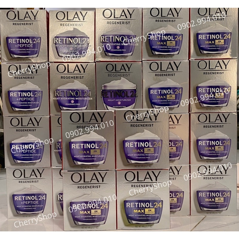 [NEW] Kem dưỡng ẩm tái tạo da trắng sáng ban đêm Olay RETINOL24 MAX Night Cream (48g)