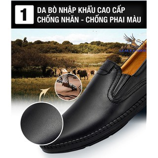 Giầy lười da bò cao cấp (cam kết da thật)GL-08