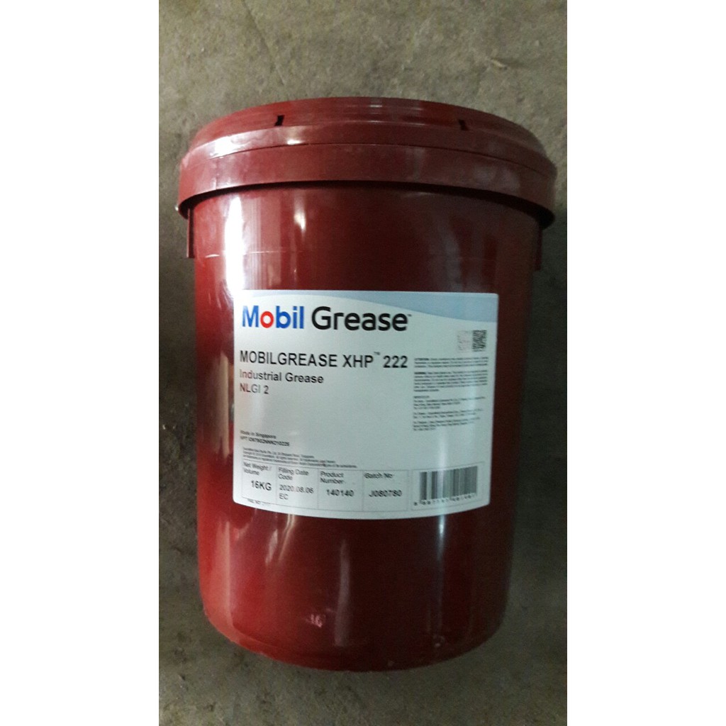 Mỡ Mobi grease XHP 222 16kg - Dầu nhớt Mobil
