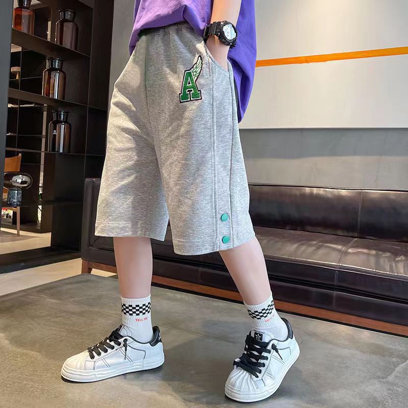 Quần Short Cotton Ống Rộng Thời Trang Mùa Hè Dành Cho Bé Trai