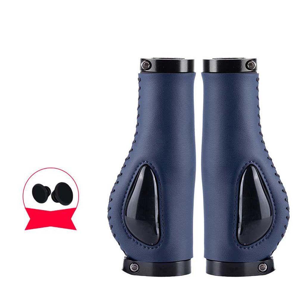 IVORY Tay Nắm Xe Đạp Leo Núi Bằng Da PU Màu Ngà Có Khóa Hợp Kim