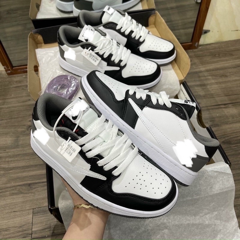 Full bill box+quà tặng🎁Giày sneaker travis trắng xám phối đen thể thao nam nữ