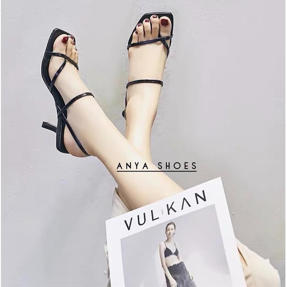 Sandal dây mảnh nhỏ quai kẹp ngón gót nhọn - 7P