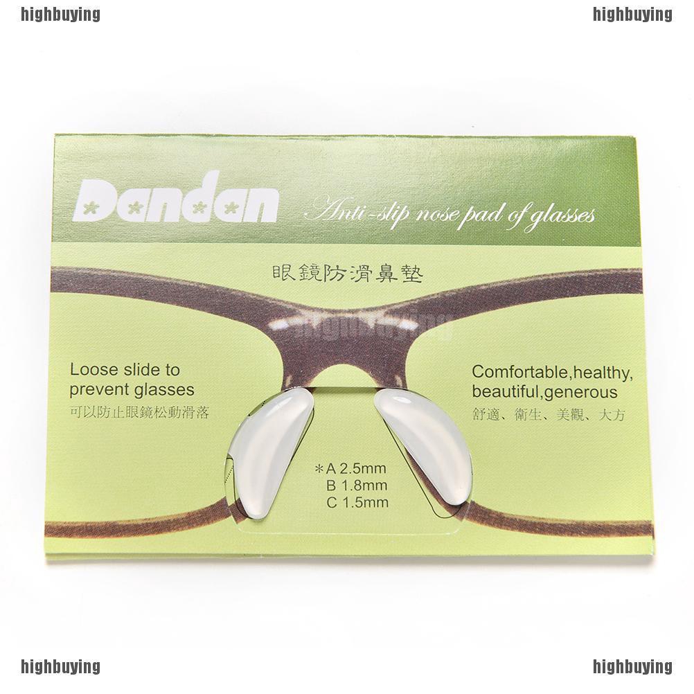 Set 5 Cặp Miếng Đệm Mũi Chống Trượt Bằng Silicon Cho Mắt Kính